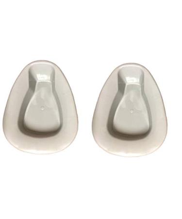 Heavy Duty Plastic Stackable Bedpan, Grey (2 Pack)