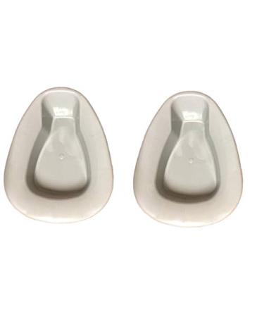 Heavy Duty Plastic Stackable Bedpan, Grey (2 Pack)