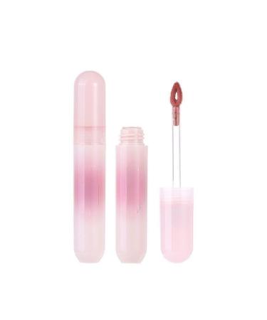 BADALO Velvet Mist Water Mist Lip Mud Soft Silky Matte Vegan White Non-Stick Lip Gloss Lip Glaze Lipstick (Color: 7 Xixi Peach Blossom)