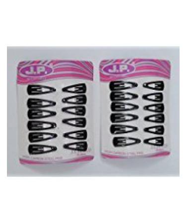 Yukta Eternals 70 Pcs Small Snap Clip Size 22 mm(Small) for Toddler Baby Black Color Tik Tik Clips - HC-08