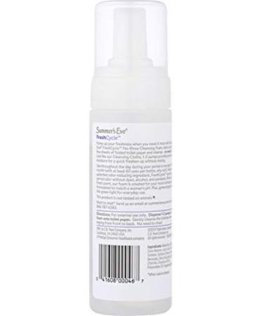 Summer's Eve FreshCycle No-Rinse Cleansing Foam - Reduces Period Odor | 5 oz | Buy Now for Freshness - Buy Online on GoSupps.com