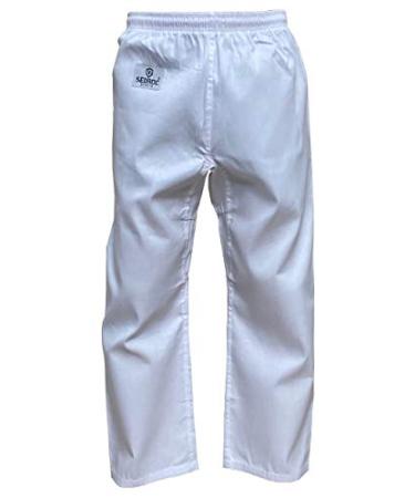 Sedroc 8 oz. Student Karate Gi Pants with Back Pocket for Martial Arts White 6