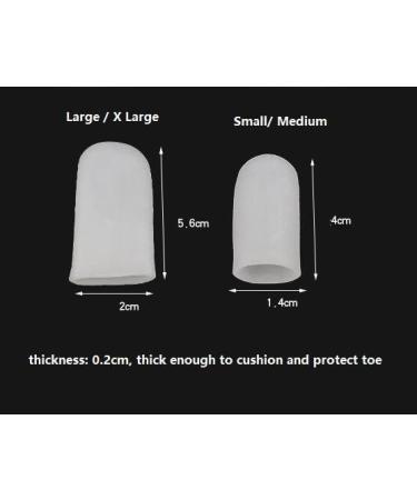 Mofun Digital Toe Caps x2 | Gel Toe Protection | Conditions & Softens | Protects Against Pressure & Friction (Small/Medium) Small/ Medium - Buy Online on GoSupps.com