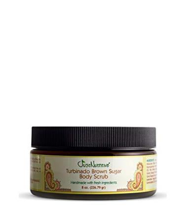 Turbinado Brown Sugar Body Scrub | Best Scrub for All Skin Types | Perfect polished skin delivered by 14 of nature s best exfoliator and moisturizers (8 Oz.) 8 Ounce (Pack of 1)