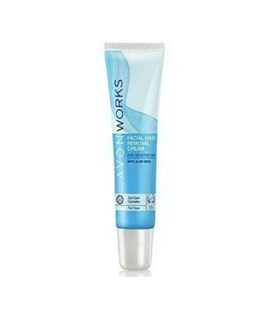 Avon Works Facial Hair Removal Cream with Aloe Vera & Jojoba Oil-15ml - Buy Online on GoSupps.com