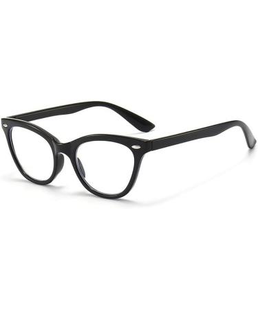 Fatigue Relieve Eyeglasses Computer Readers Blue Light Blocking Reading Glasses Women's Cat Eye Flat Light Mirror 100 C3