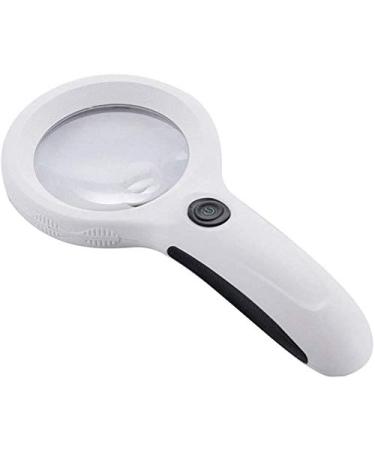 Magnifying Glasses Vision aids Handheld Magnifying Glass 3 Times Magnifying Glass Equipped with 8 LED Reading Magnifying Glass with Money Detector for The Elderly Reading Magnifying Glass Stationery