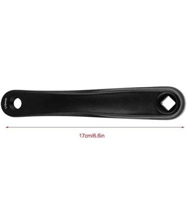 Bicycle Crank Arm 170mm Aluminium Alloy Set for Mountain & Road Bikes - Black Rhombic Hole - Buy Online on GoSupps.com