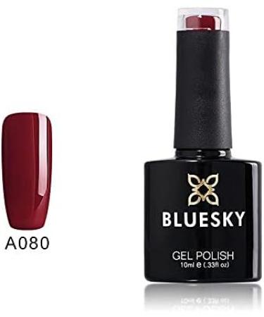 Bluesky A80 Red Sky Crimson Deep Berry Red Nail Gel Polish UV LED Soak Off 10ml - Buy Online on GoSupps.com