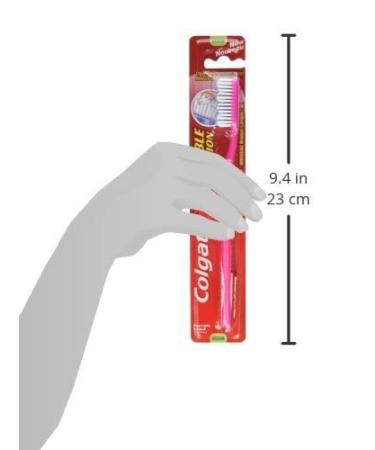 Colgate Double Action Toothbrush - Medium (12-Pack) | Effective Cleaning for Oral Health - Buy Online on GoSupps.com
