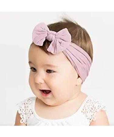 Midodo 25-Piece Soft Elastic Baby Headband Set | Newborn Turban Knot Hair Bands for Girls | Stretchable Nylon Accessories - Buy Online on GoSupps.com
