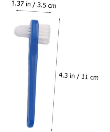 Beaupretty 18 StK Double-Headed Toothbrush for Prostheses - Hard Adult Toothbrushes in Various Colors (1 Pack 3 Pieces) - Ideal for Oral Care - Buy Online on GoSupps.com