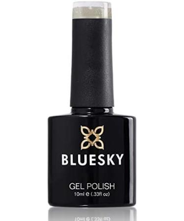 Bluesky Gel Nail Polish Pastel Green Sparkly Sj03 White Green Glitter Long Lasting Chip Resistant 10 ml (Requires Drying Under UV LED Lamp) - Buy Online on GoSupps.com