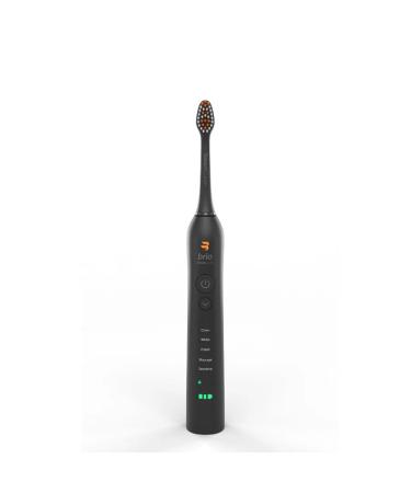 Ollie SmartClean Sonic Toothbrush Electric Toothbrush for Adults with 6 Weeks Battery 3 Brush Heads 5 Brushing Modes and 2 Minute Timer Black Smartclean Sonic Toothbrush (Black) 1 Count (Pack of 1)