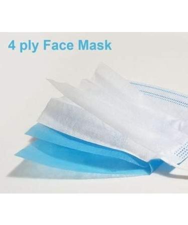 Medicinc Level-2 Disposable Procedure Face Masks - 4 Ply Face Mask Protection - 5 Packs Of 10 Units (50pcs) - Buy Online on GoSupps.com