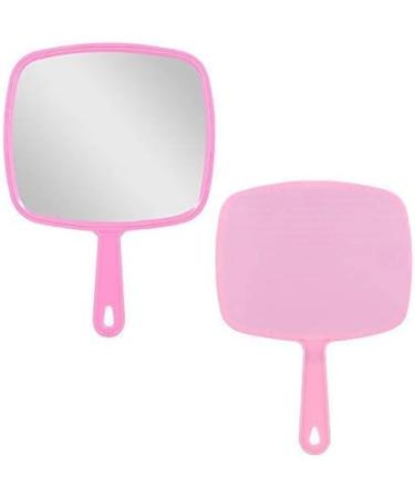 Nicole Fantini Professional Salon Hair Stylist Large Handheld Mirror - Wide Angle Barber Hairdressing Makeup Mirror Pink - Buy Online on GoSupps.com