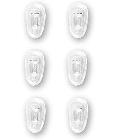 Paare 11.5 mm / .45 " Silikon Brillen Nasenpads / Brillenpads Schraub System