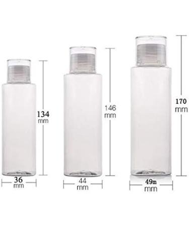 3PCS Empty Clear Plastic Soft Squeeze Bottle with Flip Cap Refillable Cosmetic Makeup Travel Sample Packing Tube Container Jars for Cosmetic Bath Shower Gel Lotion Liquid Shampoo (250ml) - Buy Online on GoSupps.com