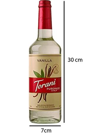 Torani Puremade Vanilla Flavour Syrup Pet (Plastic) Bottle 750ml 4 Pack - Buy Online on GoSupps.com