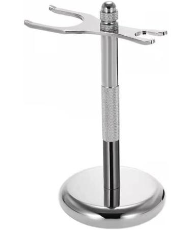 Buy Lefeda Simply Men's Rasier Brushes - Classic Stainless Steel Holder | Perfect Gift & Manual Razor Tool Set - 7x15cm Silver - Buy Online on GoSupps.com