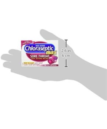 Chloraseptic Max Sore Throat Lozenges Wild Berries - 15 Count - Buy Online on GoSupps.com
