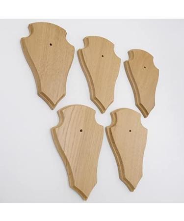 5 Piece REH Trophy Signs - Light Oak Plaques with Pine Compartment | 19x11 cm - Ideal for Awards & Decor | International Shipping - Buy Online on GoSupps.com