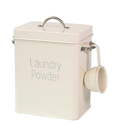 RETYLY Beautiful Laundry Boxes with Scoop White