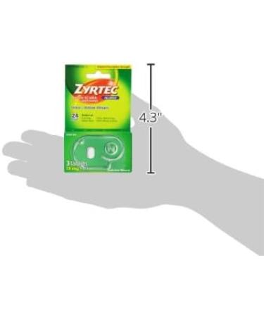 Zyrtec 10mg Cetirizine HCl Antihistamine Tablets 3ct - Travel Size - Buy Online on GoSupps.com