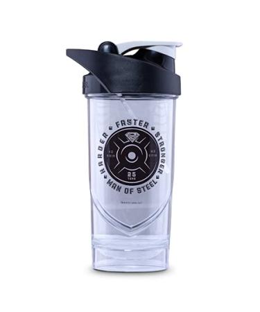 Shieldmixer Hero Pro Classic Shaker Superman MOS - BPA-free - Gym Accessories - Protein Shaker - Fitness Drinking Bottle - Light Blue - 700ml