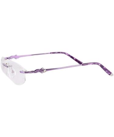 Efarma glasses glasses 1 pair of metal glasses replacement bars nasal bridge purple arms repair parts for borderless 1-hole glasses frames