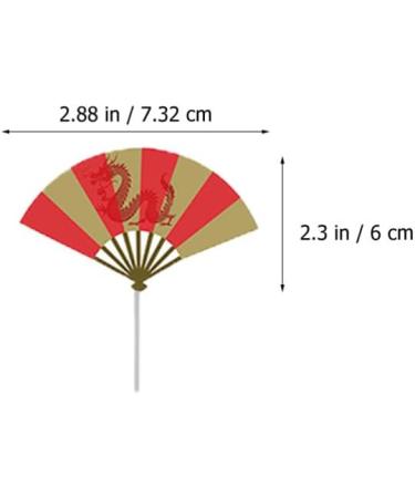 VILLCASE 24pcs Chinese New Year Cupcake Toppers Cake Picks 2024 Year of Dragon Cake Decorations Chinese Lunar Year Spring Festival Party Supplies - Buy Online on GoSupps.com