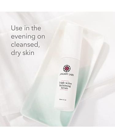 Triple Active Reclaiming Face Serum - Stabilized Retinol Niacinamide & Vitamin C | 1 Oz | International Shipping - Buy Online on GoSupps.com