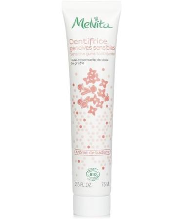 Melvita Gentle Toothpaste for Sensitive Gums Natural Formula with Soothing Ingredients Proven Effectiveness Against Inflammation Easy to Use for the Whole Family 75 ml Tube - Buy Online on GoSupps.com