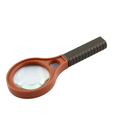 Plastic Frame Nonslip Grip 50mm Lens Handheld Reading Magnifying Glass Magnifier 4X Made in China