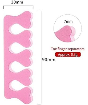 50Pcs Soft Foam Toe Separators for Manicure & Pedicure - Nail Art Painting Tools - Buy Online on GoSupps.com