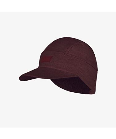 BUFF Unisex Packable Merino Wool Fleece Adjustable Cap Hat Maroon