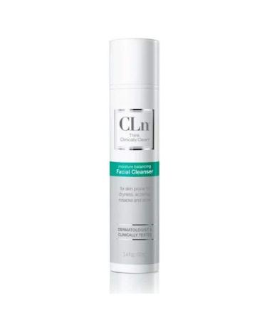 CLn  Facial Cleanser - Sensitive Skin Facial Cleanser  For Skin Prone to Dryness  Eczema  Rosacea  and Acne   Designed for the Delicate Skin of The Face (3.4 fl oz) 3.4 Fl Oz (Pack of 1)