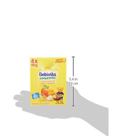 Bebivita Children's Fun Fruit & Cereals - Whole Grain Apple-Banana (Pack of 4 360g) - Healthy Snack for Kids - Buy Online on GoSupps.com