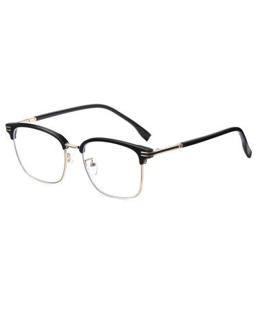 Blue Light Blocking Reading Glasses Fatigue Relieve Retro Computer Readers Eyeglasses Flat Light Mirror +100 C2