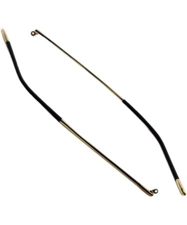 EFARMA Eyeglass Replacement Arm Leg Eyeglass Accessories 1 Pair Vintage Metal Frame Replacement Temples for Eyeglasses Gold