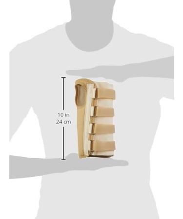 Rolyan Long Length Thumb Hole D-Ring Wrist Brace - Large Right | Fixed Position Stabilizer for Arthritis & Tendonitis Recovery - International Shipping Available - Buy Online on GoSupps.com