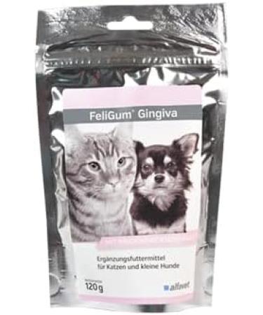 Alfavet Feligum Gingiva 3 Pack - 3 x 120g Supplementary Feed for Cats & Small Dogs | Omega-3 & Willow Bark Extract | Soft Chew Treats - Buy Online on GoSupps.com