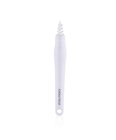 Vitalmaxx gentle ear cleaner |With 3 different essays |Extra soft silicone tip adapts perfectly to the ear canal |Again and again ABS Silicone TPR