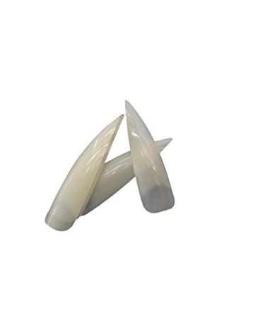 50 x top quality wrong long length full cover Extremely high-heeled shoe point tip false nails 10 different sizes (5 of any size) & small glue from Fat-Catz-Copy-Catz-50x pointed natural nails 0-9
