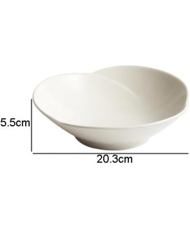 Porcelain Dinner Plates Ceramic Dinner Bowl Fruit Salad Bowl Soup Basins Ramen Plates Restaurant Irregular Shape Cutlery Snack Dessert Plate Kitchen Dinner Plates (A One Size) - Buy Online on GoSupps.com