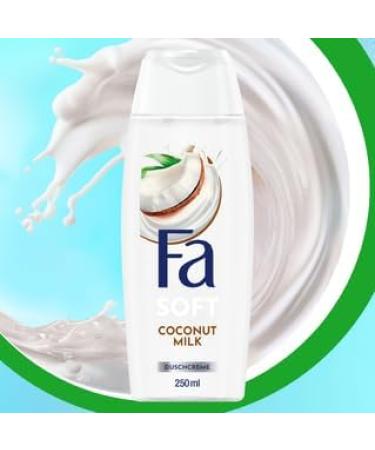 Fa Caring shower gel coconut milk with natural coconut extract and the exotic nourishing scent of coconut milk 3 x 250 ml - Buy Online on GoSupps.com
