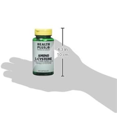 Health Plus Amino L-Cysteine 400mg Supplement - 60 Capsules - Buy Online on GoSupps.com