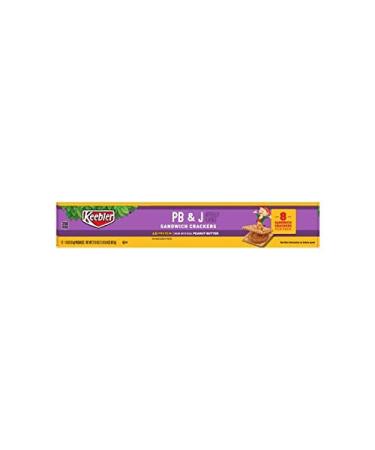 Keebler PB & J Sandwich Crackers 1.8 oz 12 Count Pack - Peanut Butter & Jelly Snack - Buy Online on GoSupps.com