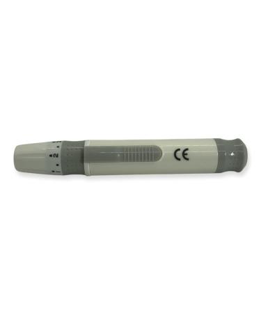 One Step Lancing Device Pen, 5 Depth Settings, Less Pain Design, Blood Sampling Pen, Accurate Blood Sample, Suitable for All Twist Top Lancets, Blood Sugar Level Monitoring Glucose Testing - Buy Online on GoSupps.com