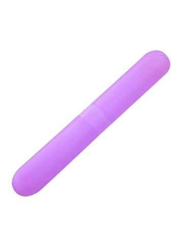 Wmool Travel Accessories Toothbrush Tube Cover Fashion Suit Plastic Packaging W8j5 Luggage Boarding Box Portable Purple Size
